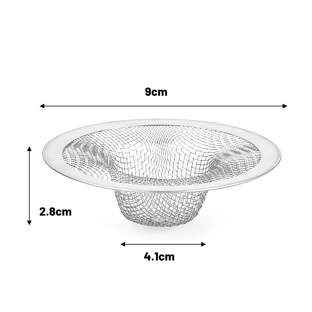 Kitchen Sink Filter Stainless Steel Anti-blocking Sink Sewer Strainers Bathroom Floor Drains Net Hair Catcher Garbage Filters