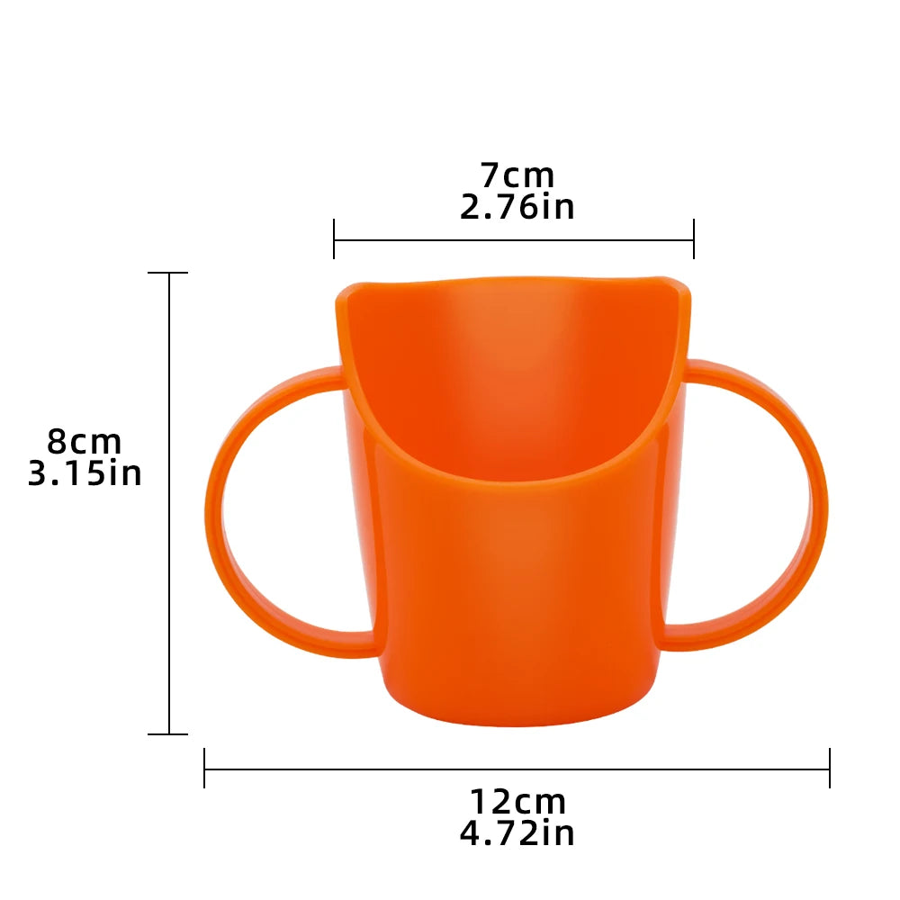 Infant Training Cup – Baby Drinking Cup with Slanted Spout, Anti-Choking Design, Protects Nose, for Water & Milk
