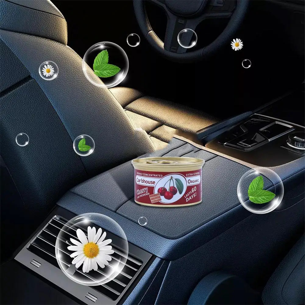 Automotive Car Perfume – Wood Block Air Freshener, Long-Lasting Aroma, Deodorizer & Formaldehyde Remover