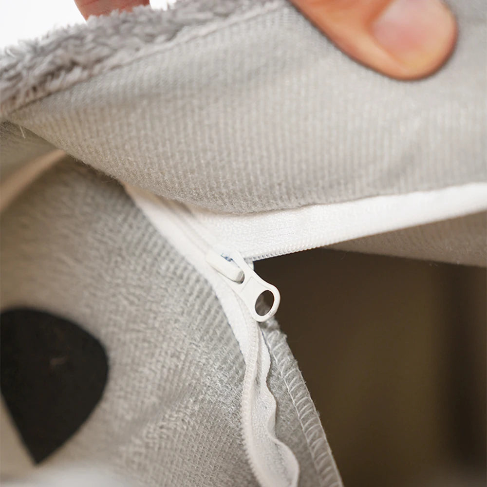 1PC Winter Gray Detachable Cat House Semi-Enclosed Four-Season Universal Pet Nest Small Pet Shelter Washable Pet Supplies