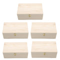 Wooden Storage Box Rectangular Flip Solid Wood Gift Handmade Craft Jewelry Case