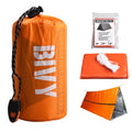 Emergency Survival Shelter for 2 – Waterproof Bivy Mylar Tent and Thermal Blanket, Reusable Camping & Outdoor SOS Kit