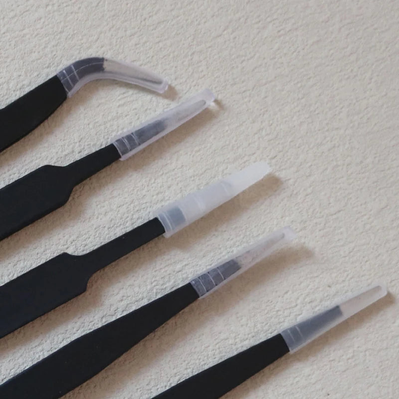 Precision ESD anti-static tweezers set -6-pc stainless steel tool for electronic repair and process modeling, bending 2025