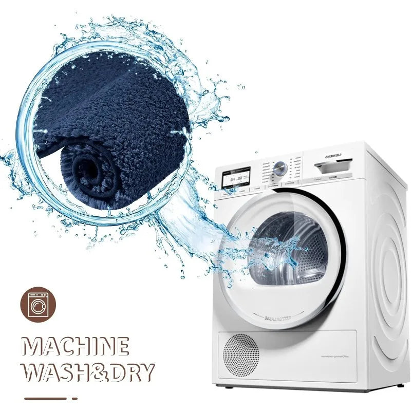 Bathroom Absorbent Mat - Non-Slip Floor Rug for Toilet Entrance, Water-Absorbing Door Mat for Home Restroom, Quick-Drying Bath