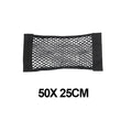 Car Trunk Mesh Organizer Universal Velcro Storage Pocket Vehicle Elastic Storage Bag Automotive Mesh Interior Accessories