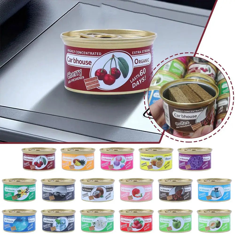 Automotive Car Perfume – Wood Block Air Freshener, Long-Lasting Aroma, Deodorizer & Formaldehyde Remover