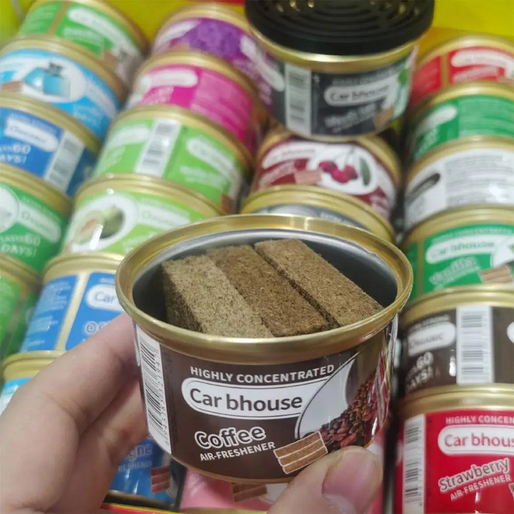 Automotive Car Perfume – Wood Block Air Freshener, Long-Lasting Aroma, Deodorizer & Formaldehyde Remover