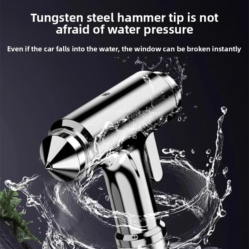 Emergency Car Safety Tool – Hammer, Seat Belt Cutter & Window Breaker for Vehicle Rescue, Survival Life-Saving Kit