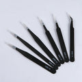 ESD Anti-Static Tweezers Set — 6-Piece Stainless Steel