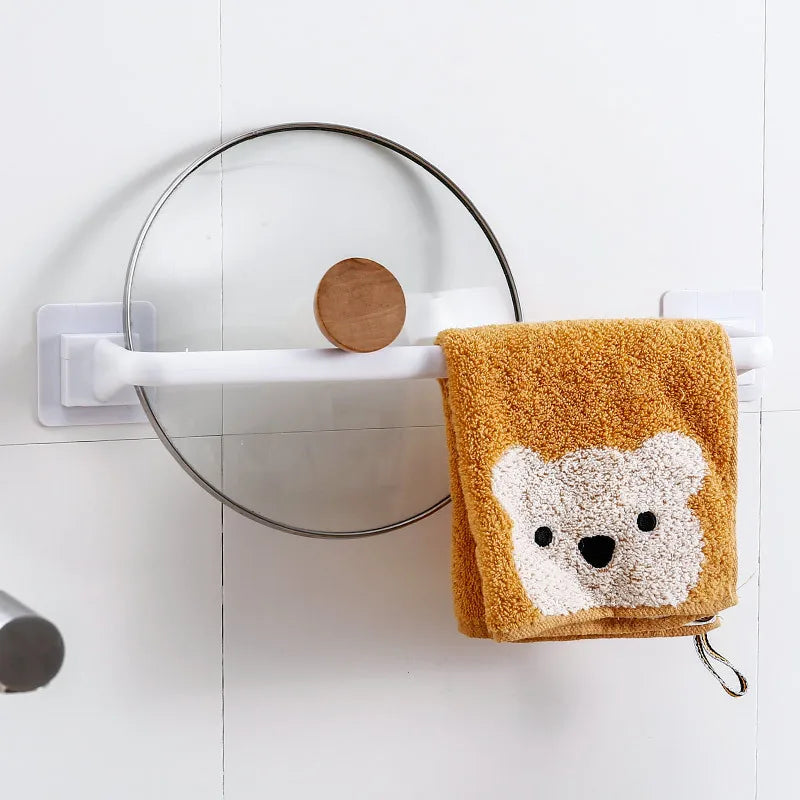 Bathroom Towel Storage Rack Toilet Towel Towel Storage Rack Wall-Mounted Bathroom Hook Kitchen Wipes Hanging Gadgets