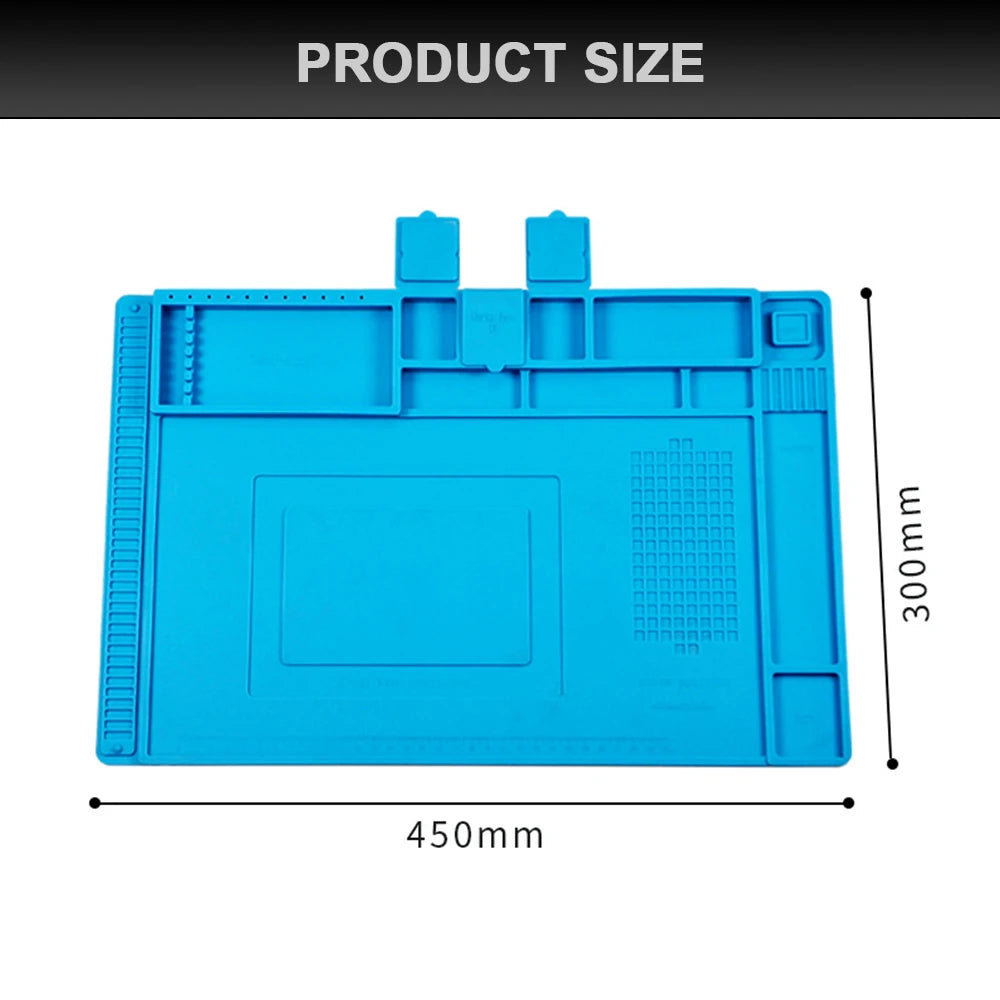 Repair Pad Silicone Waterproof Motherboard Electronic Equipment Repair Board Multi-Component Placement Heat Tin removal work pad