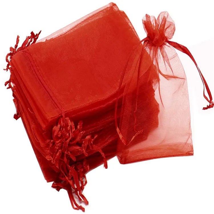 100/50/20Pcs Fruit Protection Bags with Drawstring Fruit Protection Mesh Bag Protective Pouches for Strawberry Organza Gift Bags