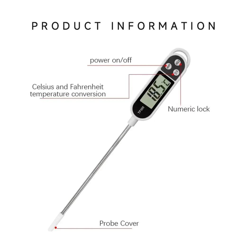 Food Thermometer TP300 Digital Kitchen Thermometer For Meat Cooking Food Probe BBQ Electronic Oven Kitchen Tools